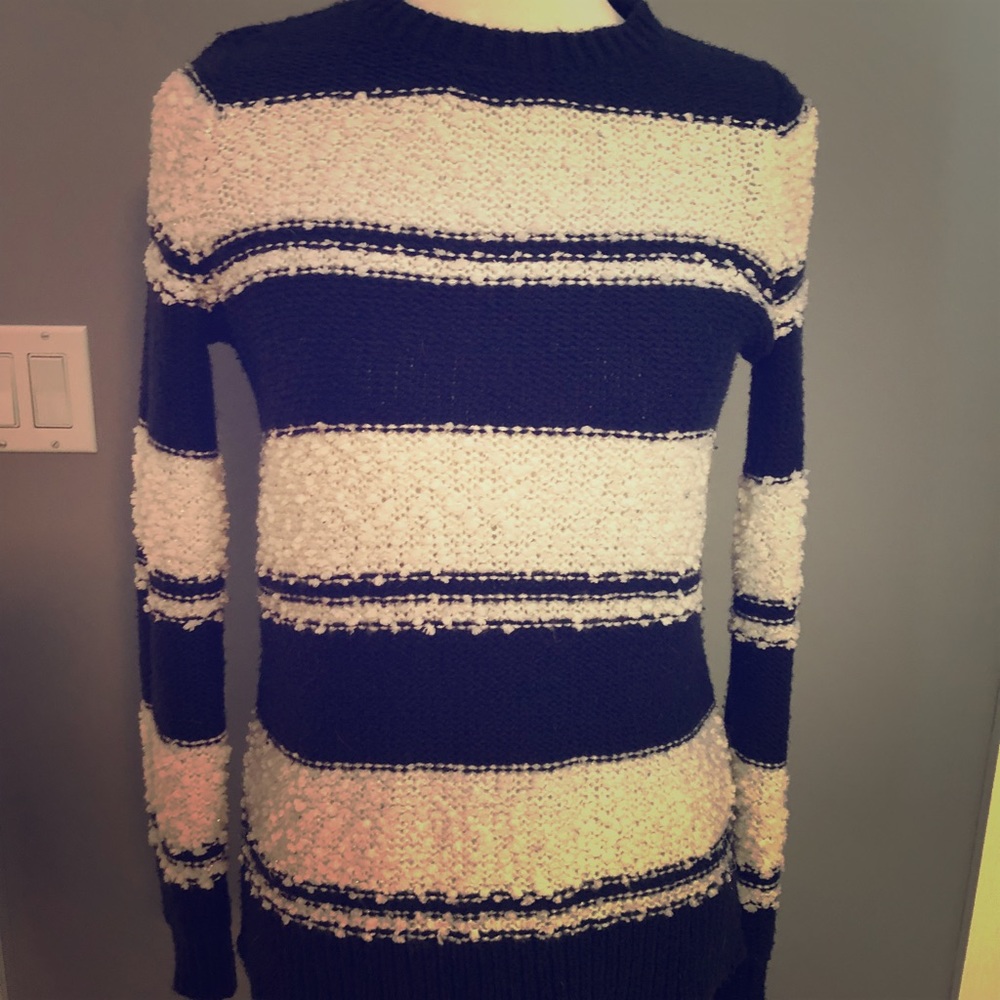 Abercrombie Blue/White Striped Sweater Size 15/16